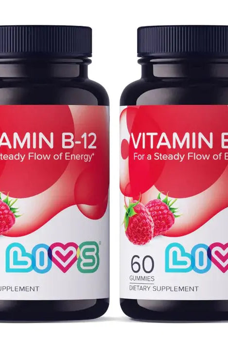 Livs Vitamin B-12 Raspberry Flavored 60 Gummies My Store