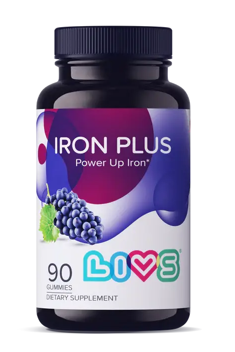 Livs Iron Plus Grape 90 Gummies My Store