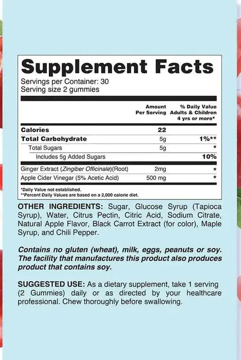 Livs Apple Cider Vinegar 60 Gummies My Store