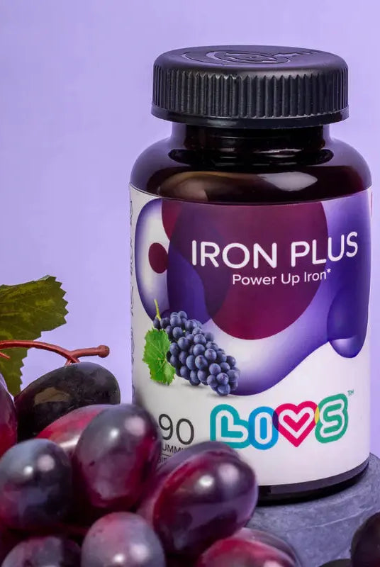Livs Iron Plus Grape 90 Gummies My Store