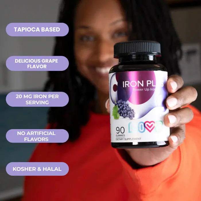 Livs Iron Plus Grape 90 Gummies My Store