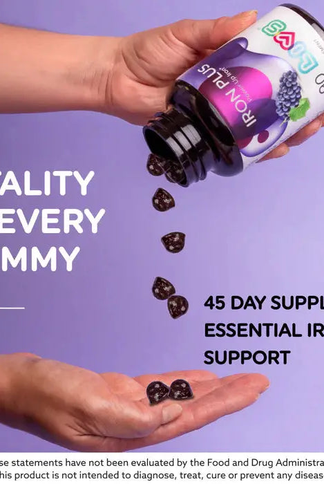 Livs Iron Plus Grape 90 Gummies My Store