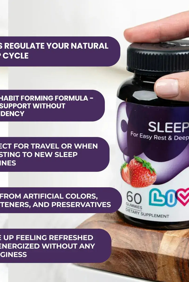 Livs Sleep (Melatonin & Magnesium) Strawberry 60 Gummies My Store