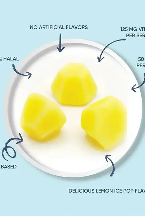 Livs Vitamin-C & Zinc Lemon Ice Pop Flavor 45 Gummies My Store
