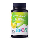 Livs Vitamin-C & Zinc Lemon Ice Pop Flavor 45 Gummies My Store