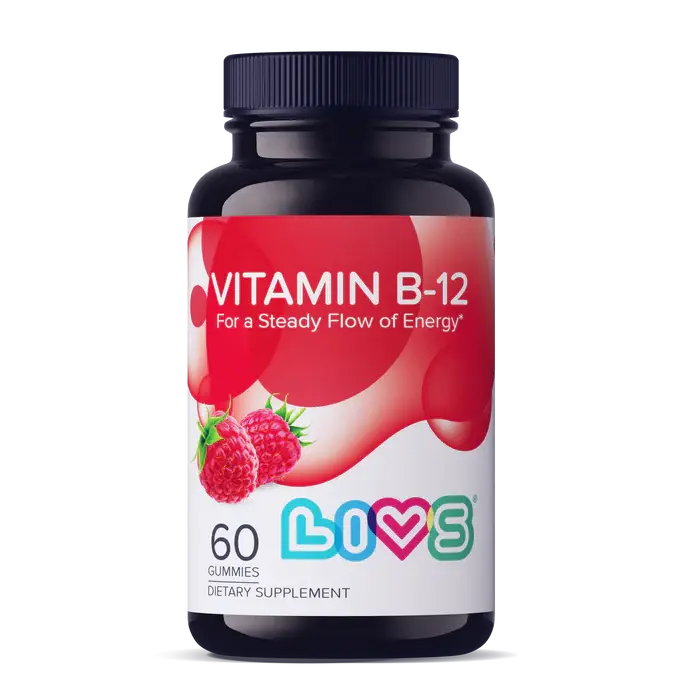 Livs Vitamin B-12 Raspberry Flavored 60 Gummies My Store