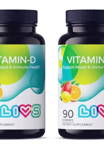 Livs Vitamin-D (2000IU) Orange, Lemon&Straw Flavor 90 Gummies My Store