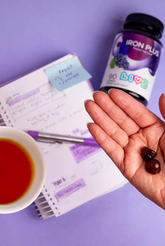 Livs Iron Plus Grape 90 Gummies My Store