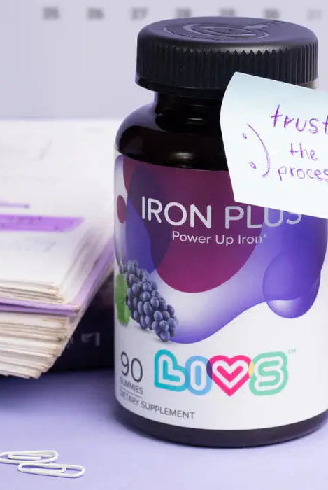 Livs Iron Plus Grape 90 Gummies My Store