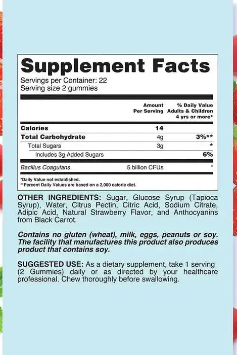 Livs Probiotic Strawberry Flavor 44 Gummies My Store