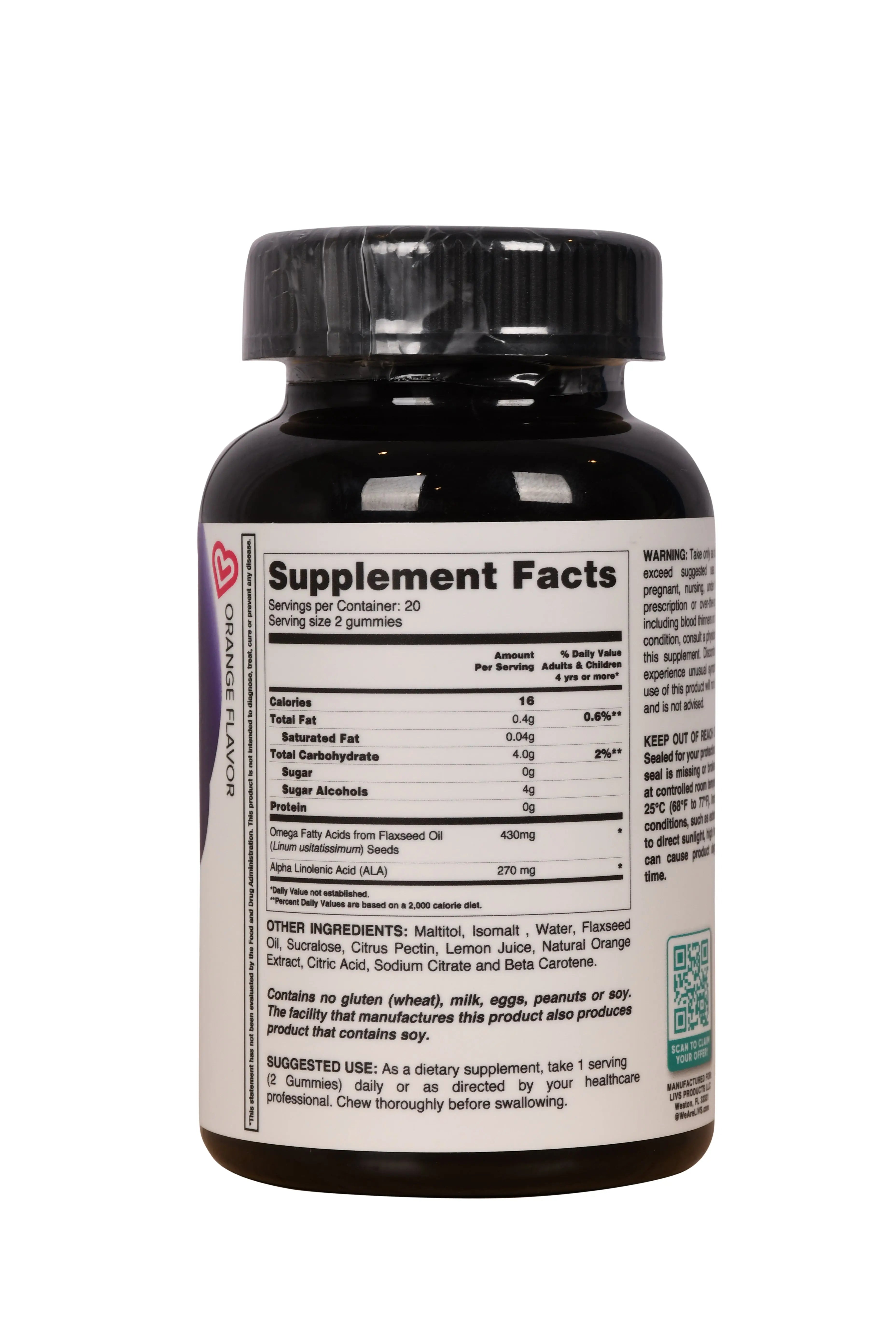 Suger Free Omega 3 LIVS PHARMA