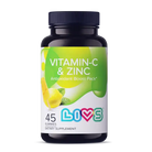 Livs Vitamin-C & Zinc Lemon Ice Pop Flavor 45 Gummies My Store