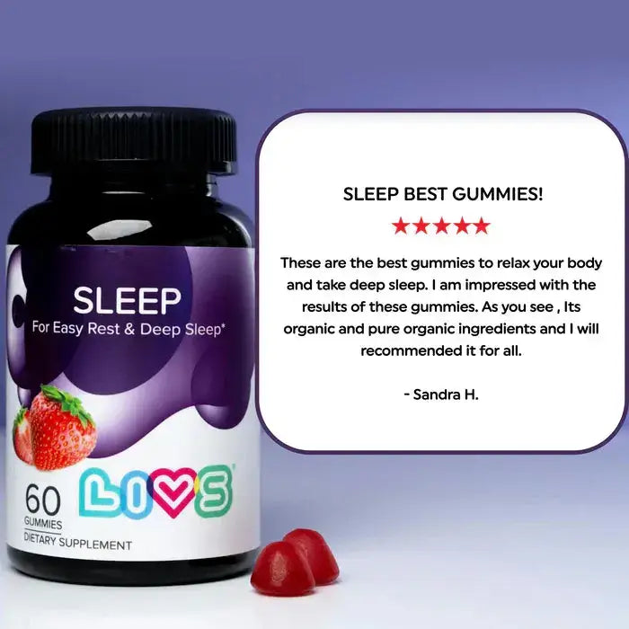 Livs Sleep (Melatonin & Magnesium) Strawberry 60 Gummies My Store