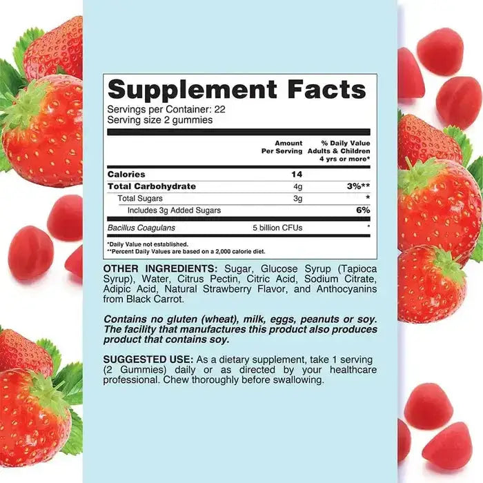 Livs Probiotic Strawberry Flavor 44 Gummies My Store